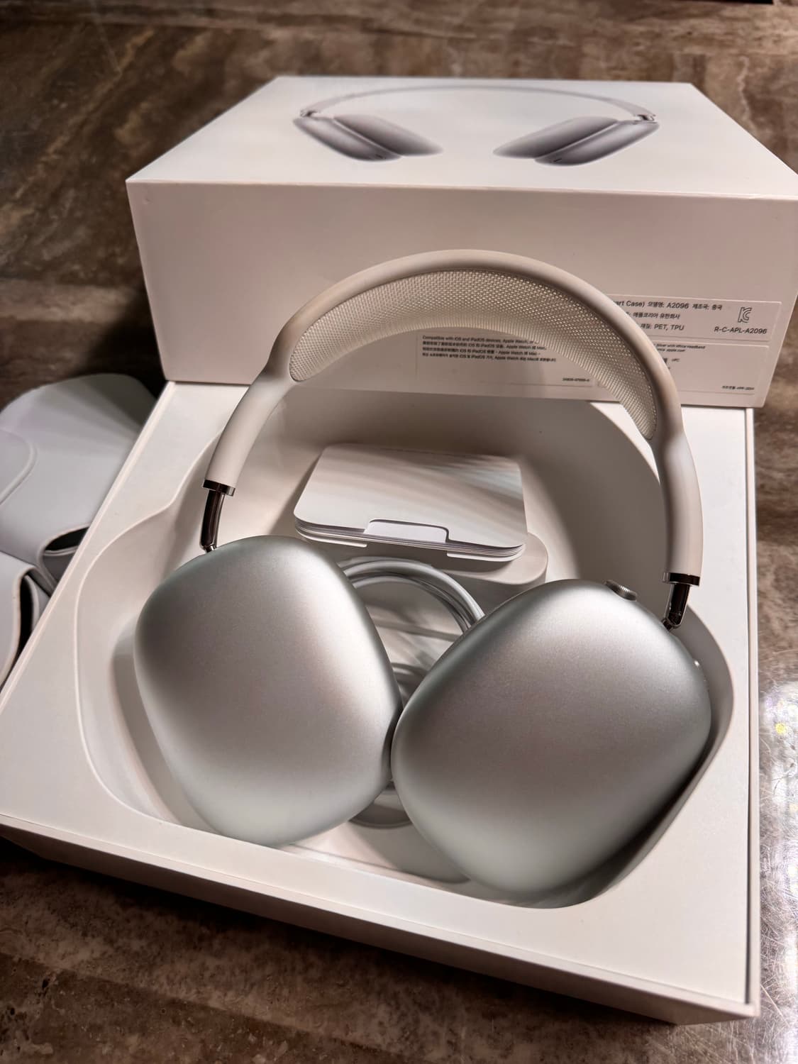 에어팟맥스 실버 풀박스 상품이미지1