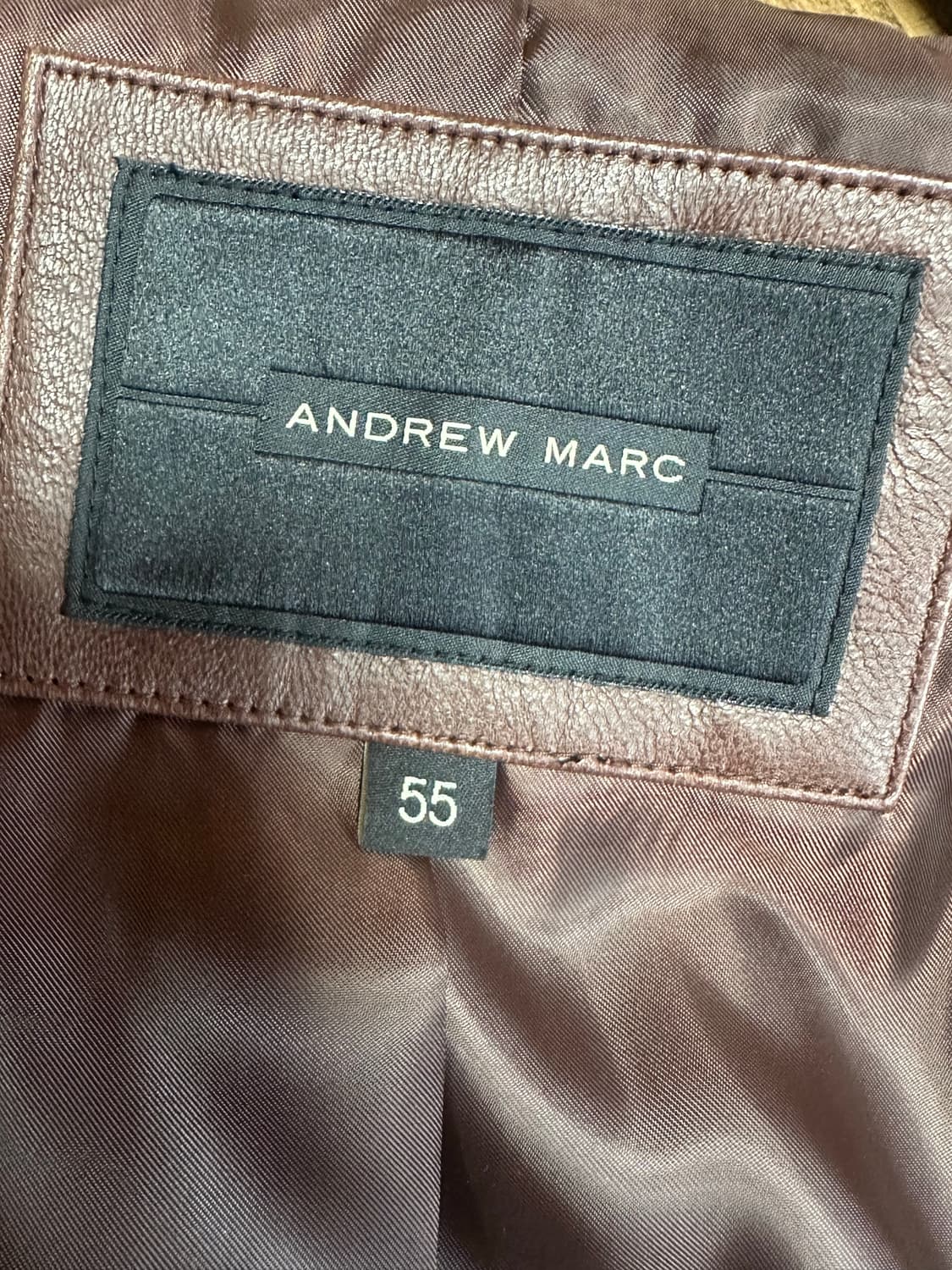 Andrew Marc 레더 자켓 브릭색 상품이미지4