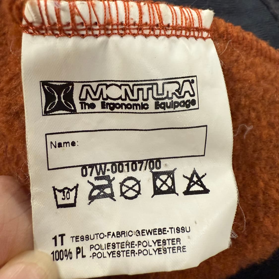 [정품/M] 몬츄라 주황색 하프넥 니트 스웨터 b15 상품이미지6