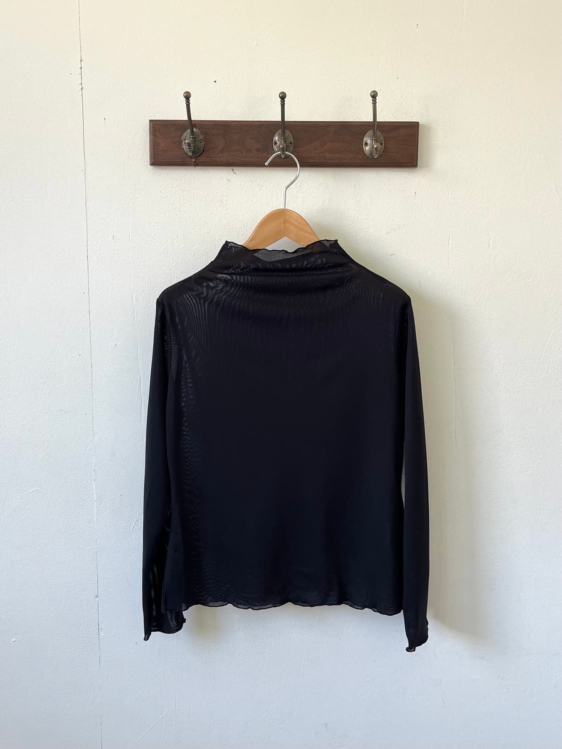 205 zero 블랙 시스루 탑 상품이미지1