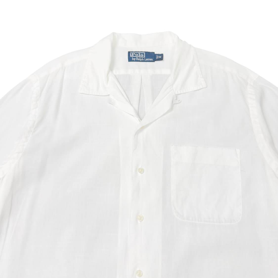 (M) 폴로 랄프로렌 리넨 반팔 셔츠 화이트 상품이미지2