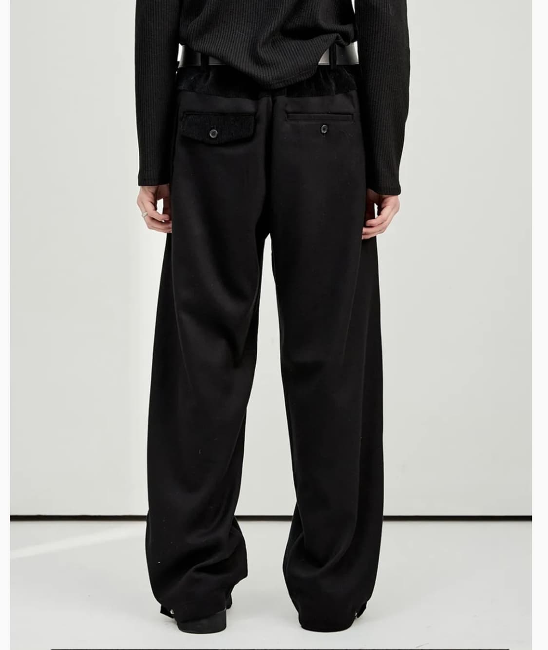 알렌느 코듀로이 믹스 플리츠 폴딩 진 1size 상품이미지4