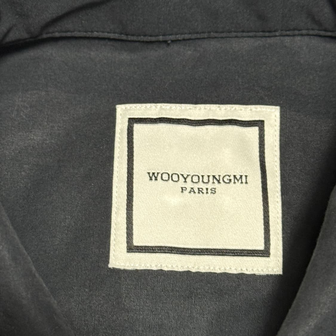 50 우영미 원포켓 백 레터링 로고 셔츠 상품이미지4