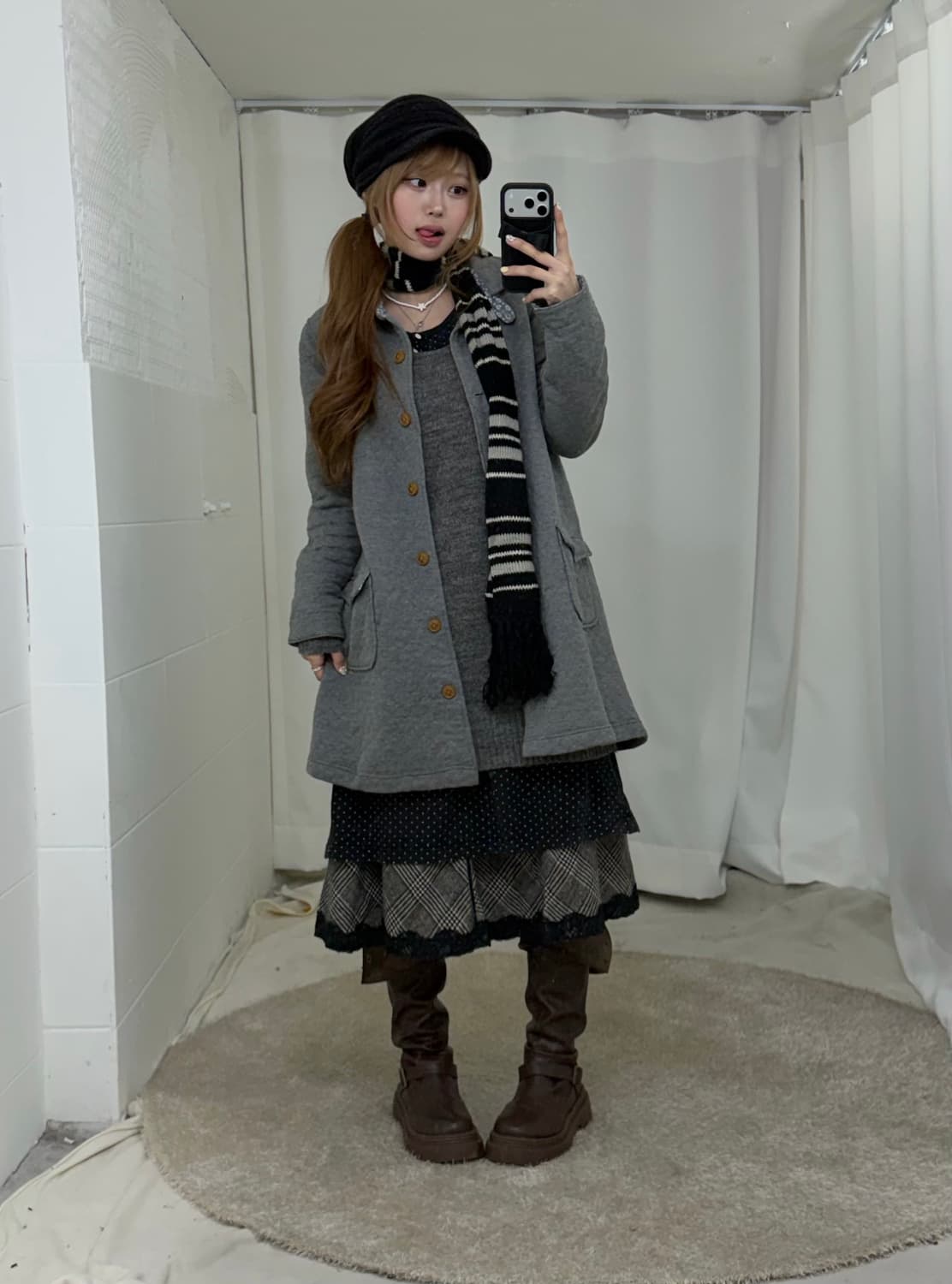 그레이 무채색 니혼진 모리걸 코디세트 상품이미지1