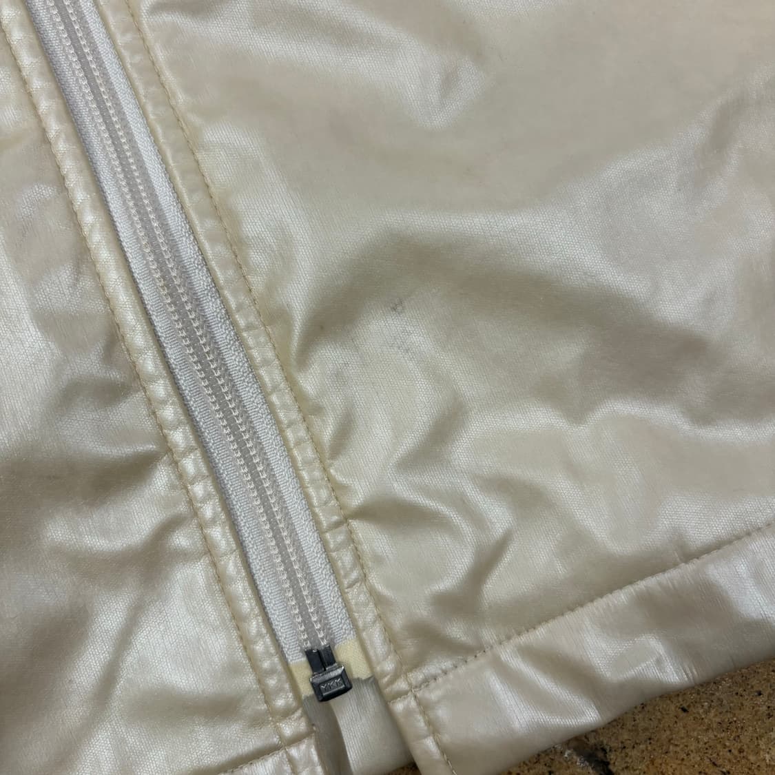 아디다스 베이지 유광 트랙탑 자켓 져지 상품이미지7