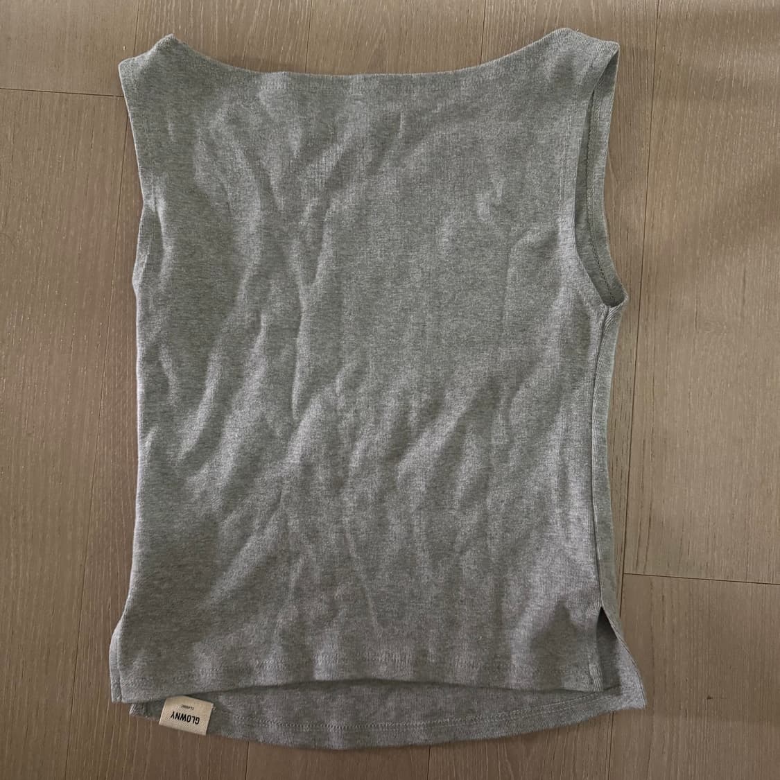 (M) 글로니 G SLIT SLEEVELESS TOP 나시 상품이미지2