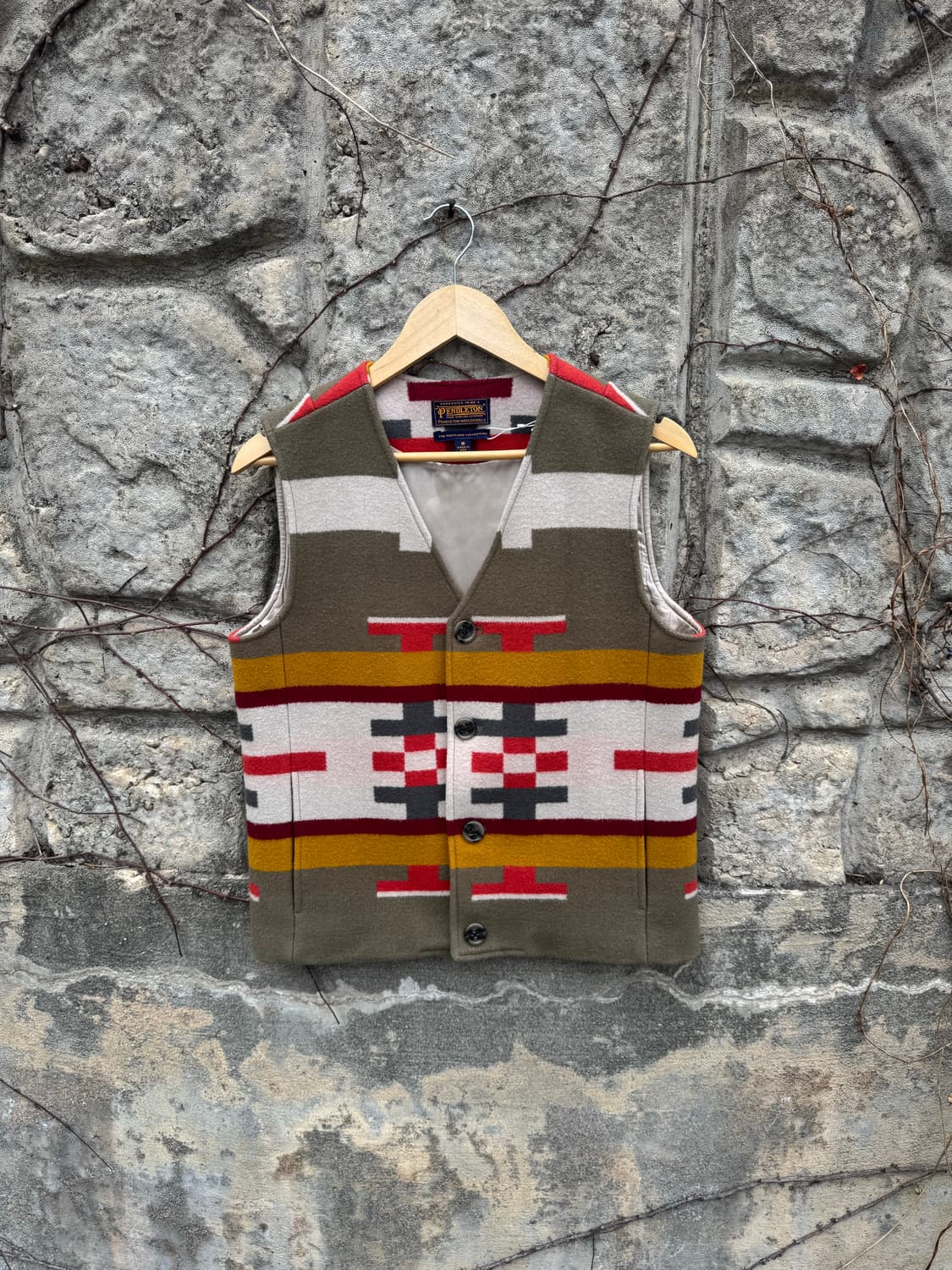 90s 펜들턴 빈티지 포틀랜드 컬렉션 웨스턴 울 베스트 s 상품이미지1