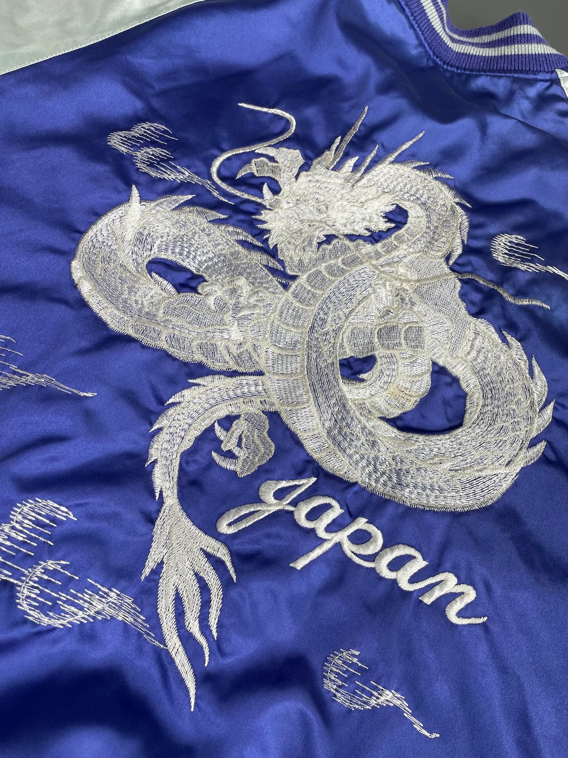 [L] 호시히메 드래곤 자수 스카쟌 일본 빈티지 스카잔 자켓 상품이미지8