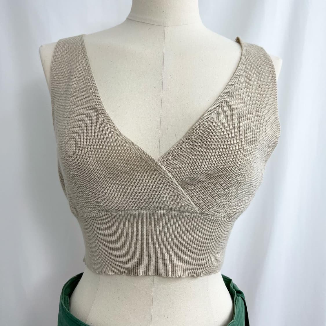 베이지 니트탑 상품이미지3