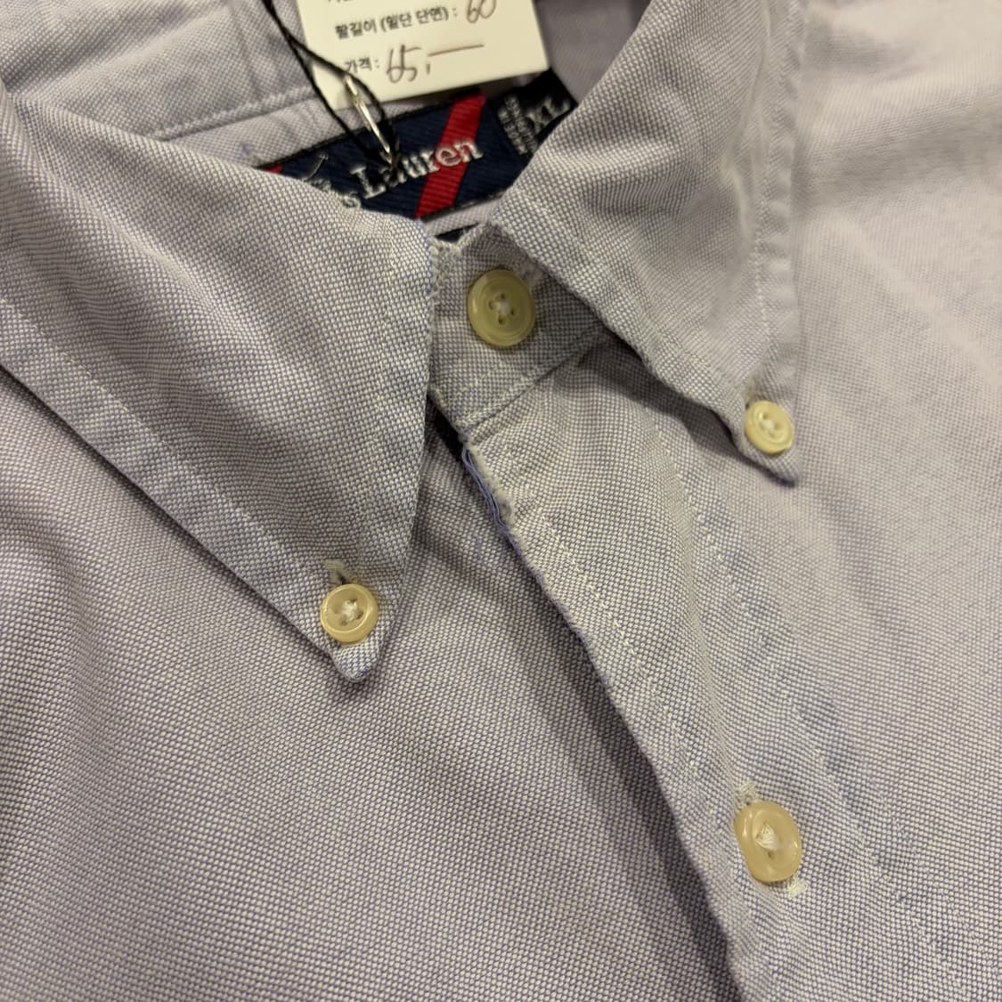 [XL] 폴로 랄프로렌 빅셔츠 포켓 옥스포드 라벤더 D772 상품이미지6