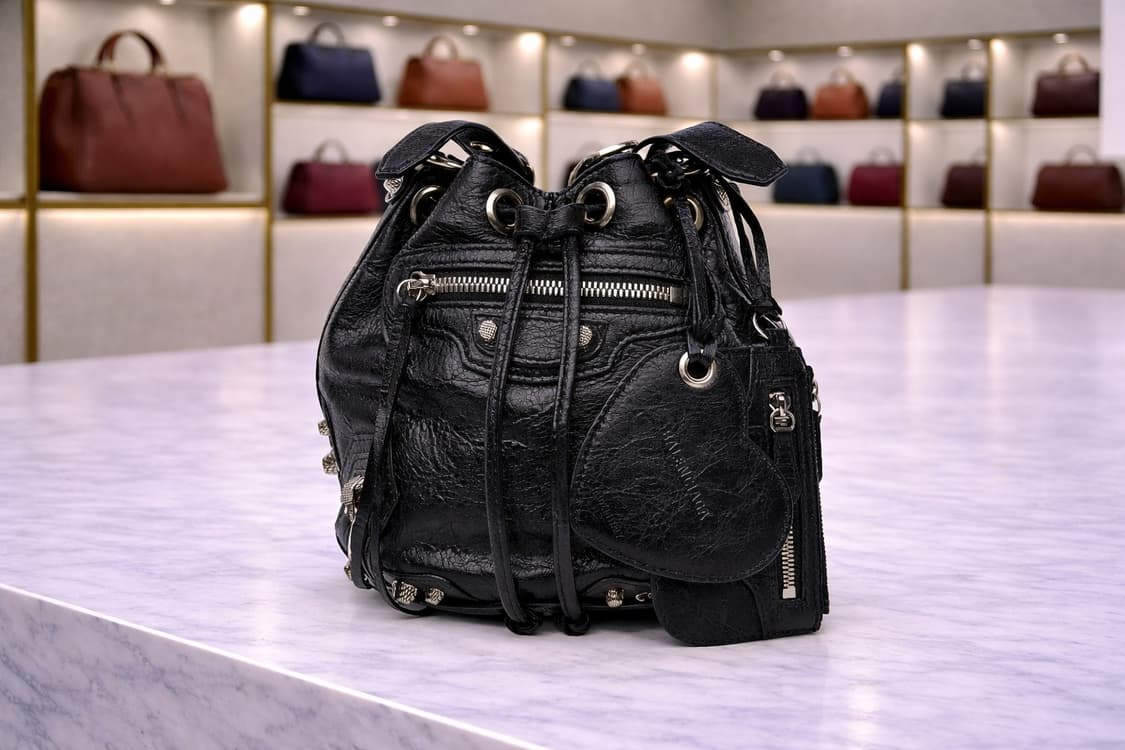 [A급] 발렌시아가 르 카골 램스킨 버킷백 XS 판매합니다!!! 상품이미지1