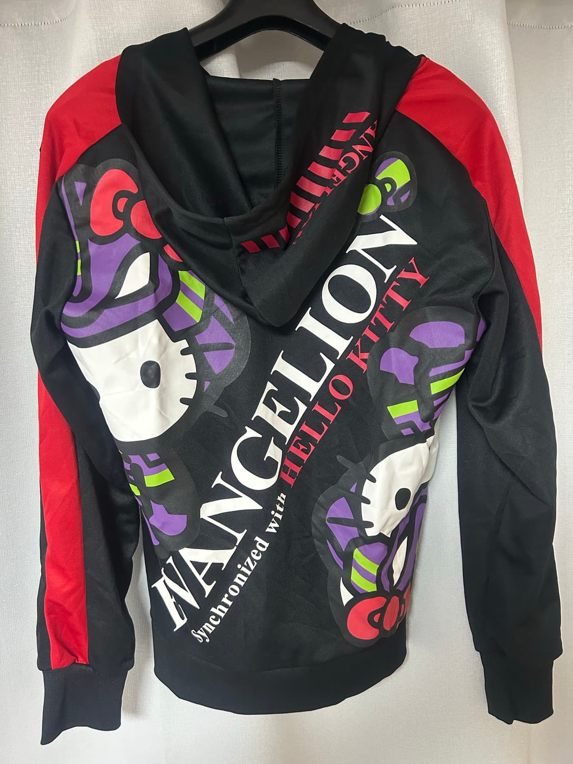 에반게리온 헬로키티 초호기 후드집업 상품이미지1