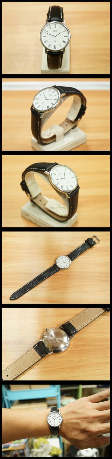 70s 세이코 4130 라운드 프레임 쿼츠 시계 상품이미지2