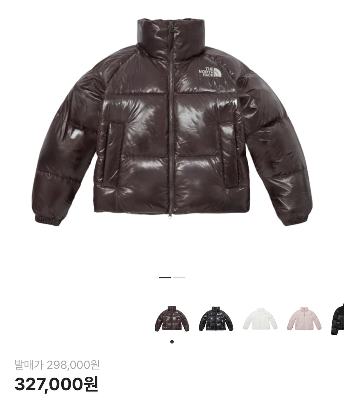 노스페이스 눕시 패딩 브라운 화이트 라벨 네오 퍼피 다운 자켓 상품이미지1