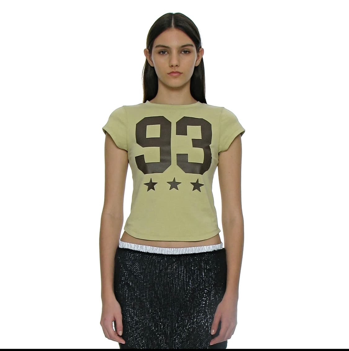93 CIAO PRINTED SHORT SLEEVE TEE_LIGHT G 상품이미지3