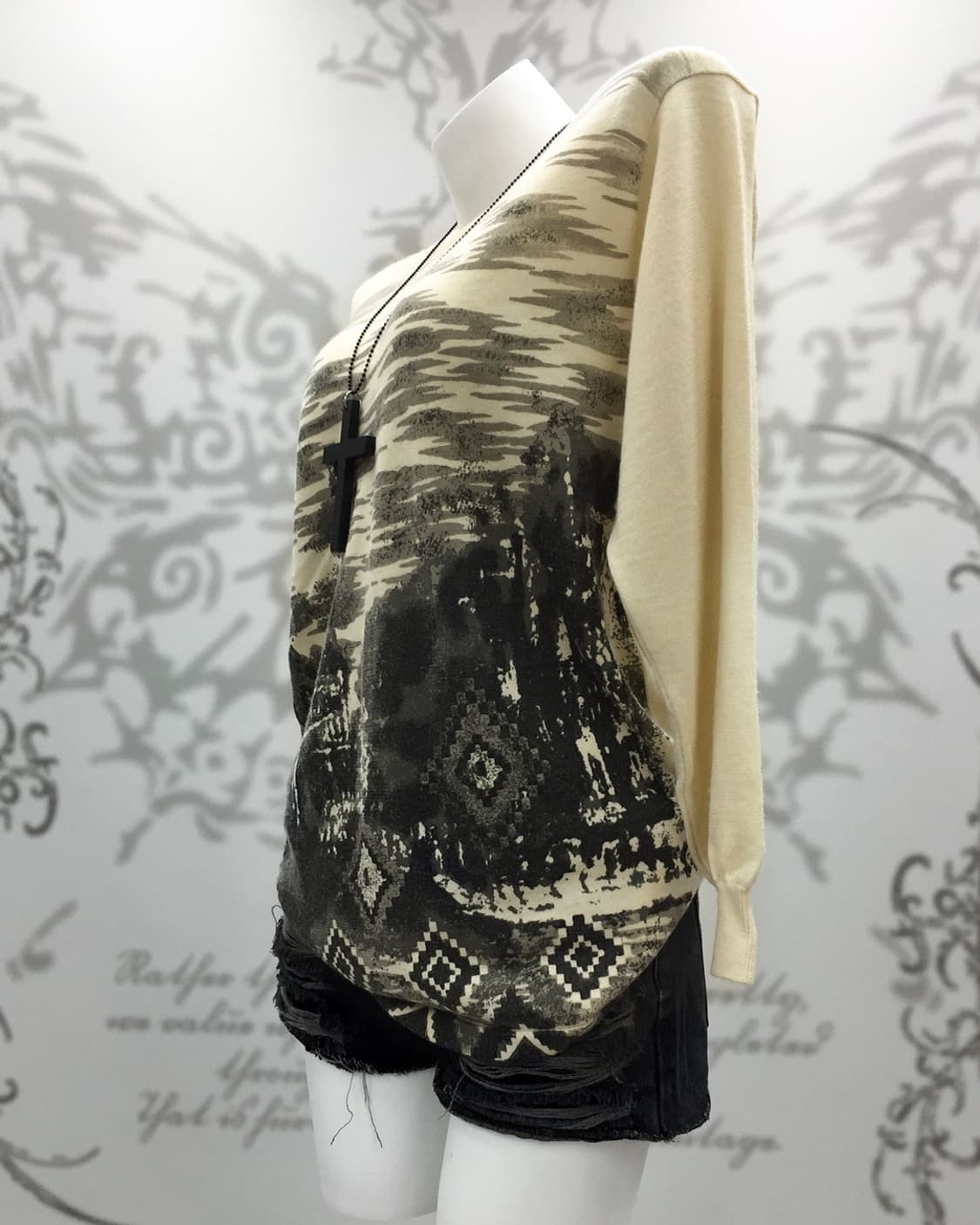 Ethnic pattern knit 상품이미지3