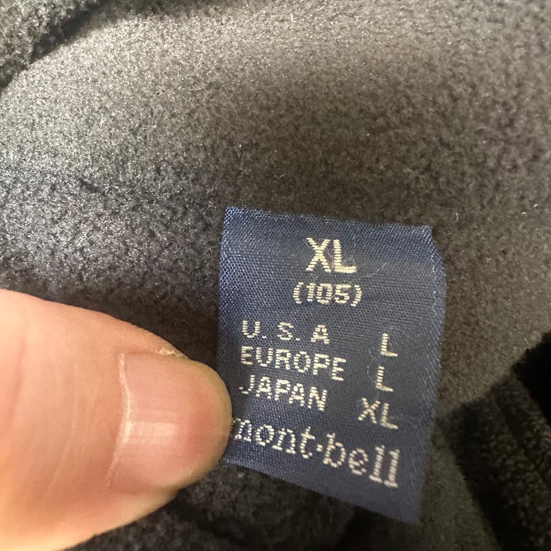 몽벨 블랙플리스자켓 105 상품이미지3