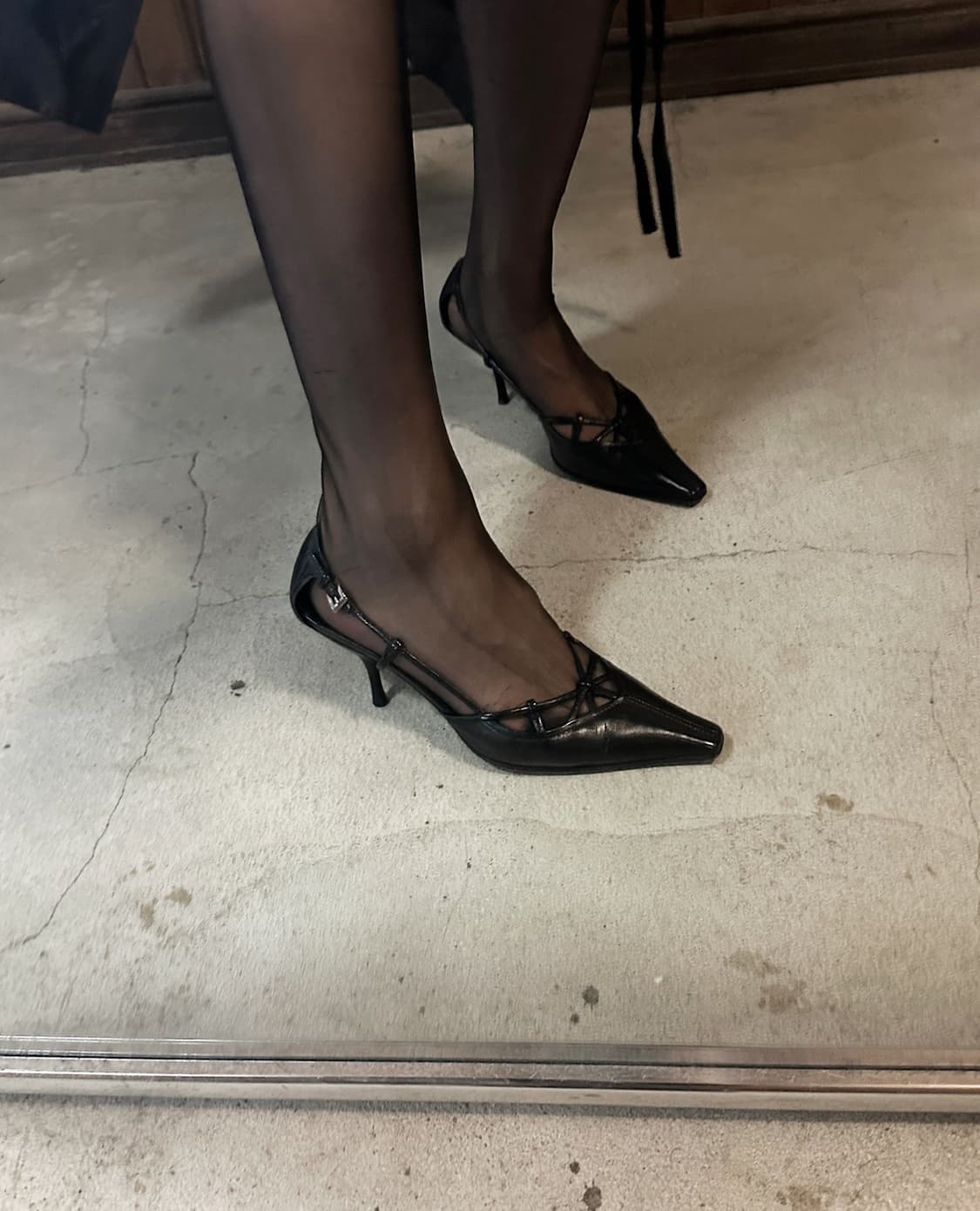 PRADA leather pumps heel 상품이미지4