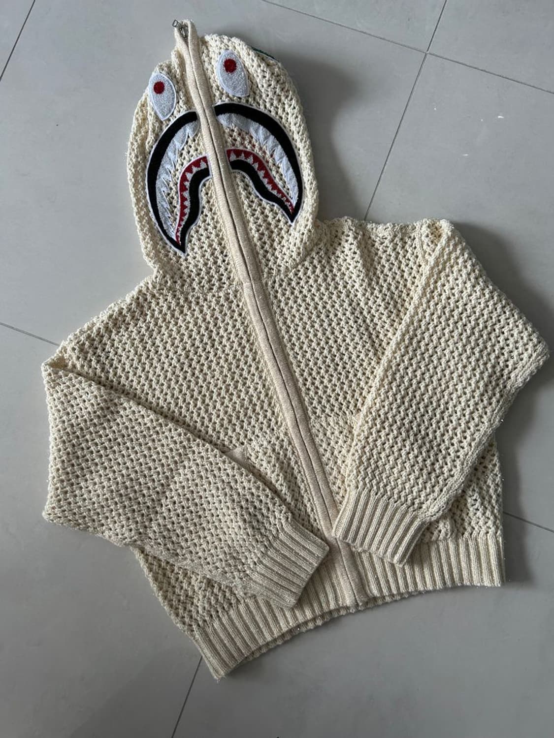 SHARK CROCHER HOODIE 샤크 크로처 후드티 상품이미지3