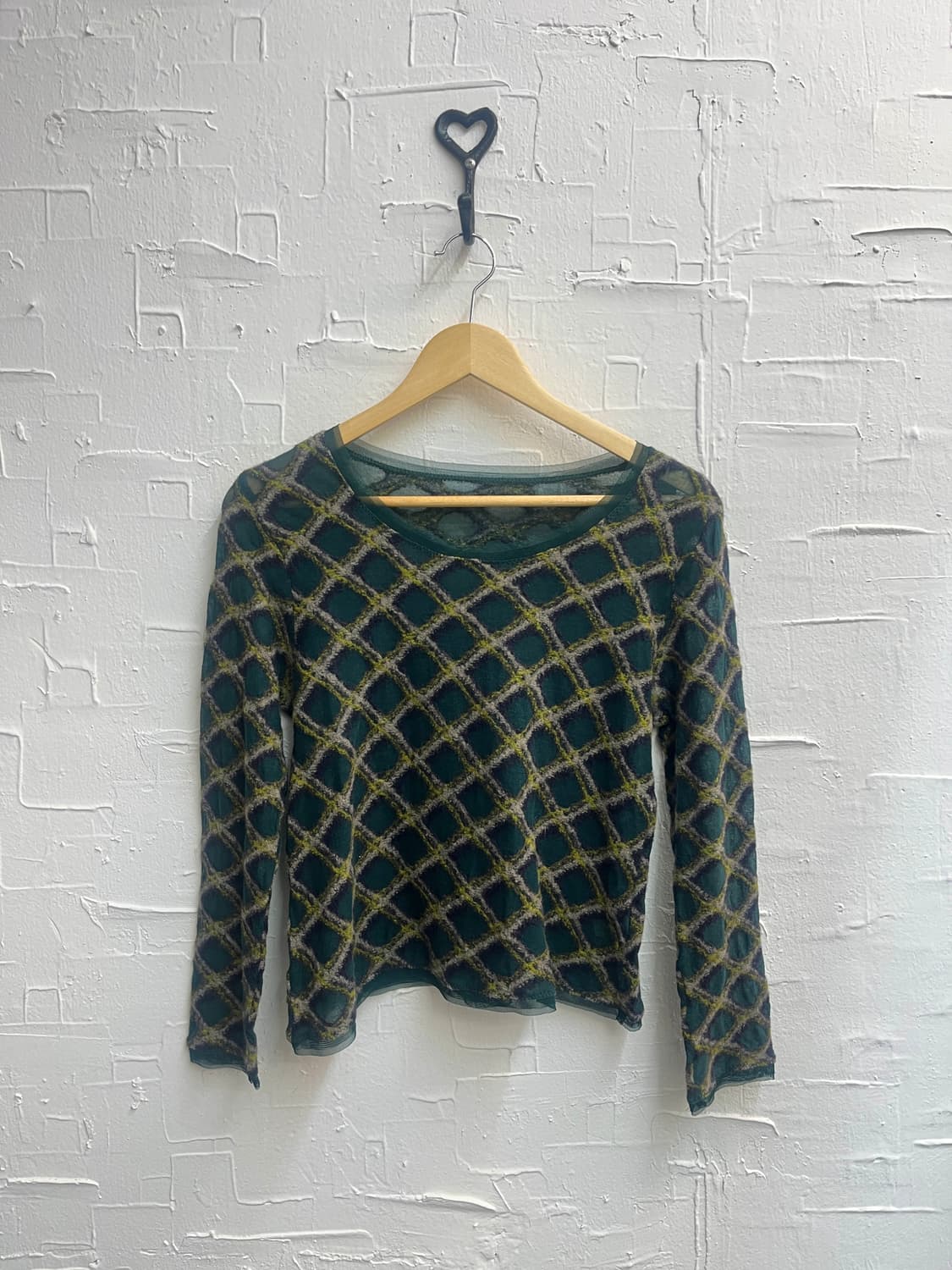 deep green mesh knit 상품이미지4
