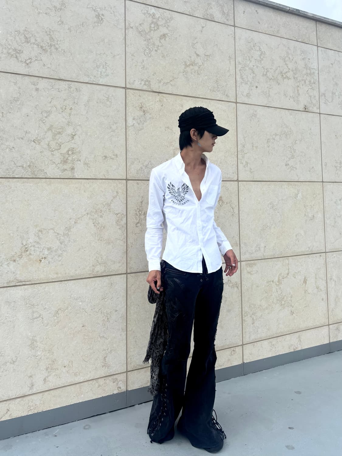 “Prepotente” Gothic Back Skull&Wings Pri 상품이미지2