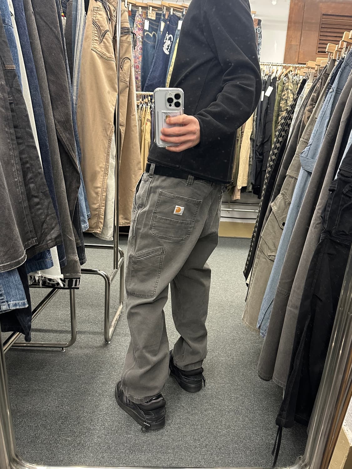 38) 칼하트 Relaxed Fit 차콜 워크팬츠  상품이미지1