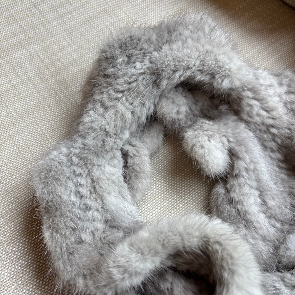 천연 밍크 머플러 그레이 상품이미지8