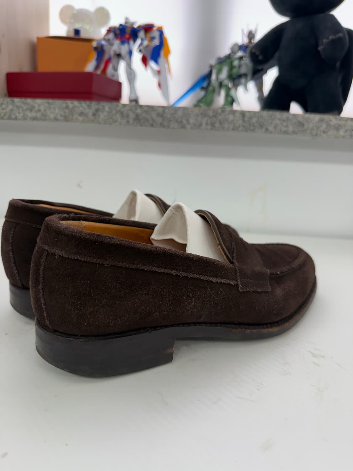 정품) 버윅1707 스웨이드 브라운 로퍼 255 상품이미지4