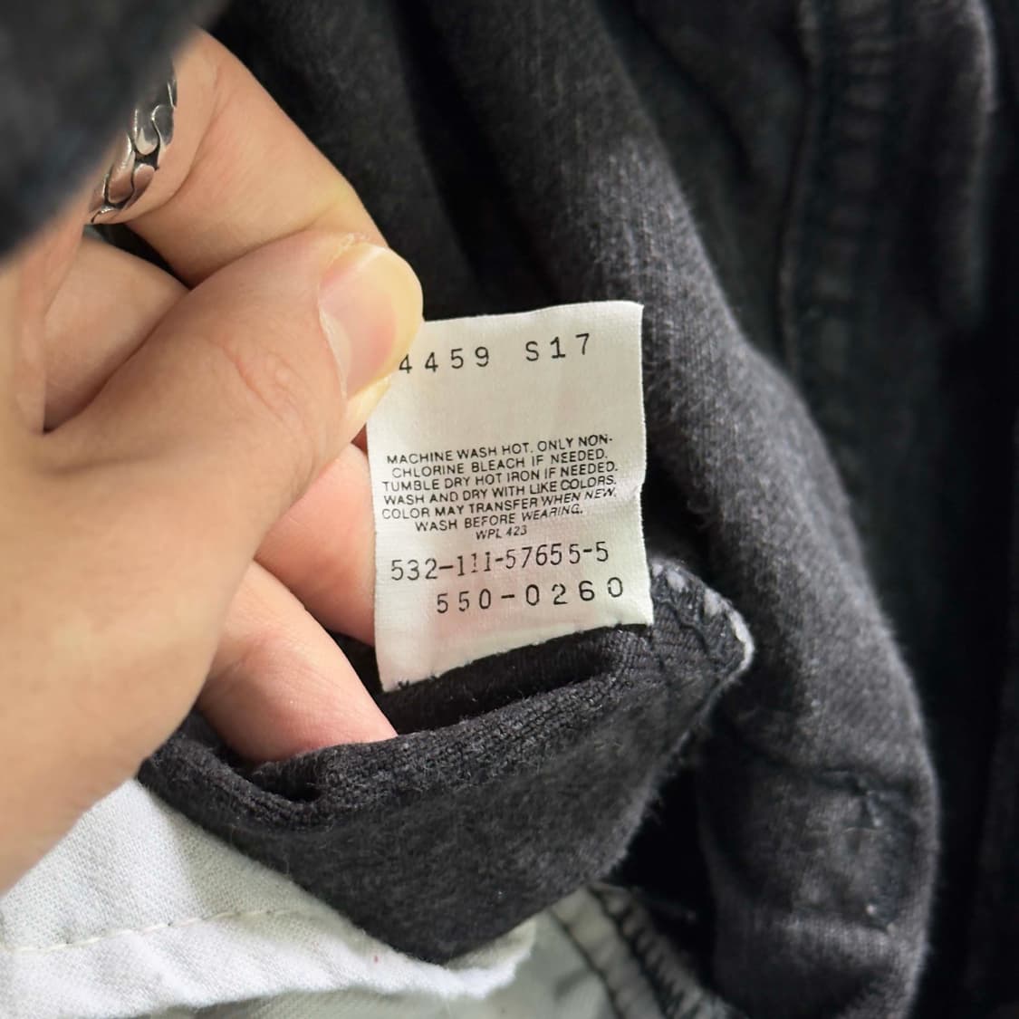 90s 리바이스 550 흑청 데님팬츠 W38 L30 상품이미지7