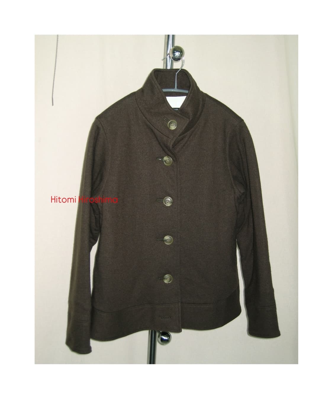 Hitomi Hiroshima 퀼티드 하이넥 자켓 상품이미지1