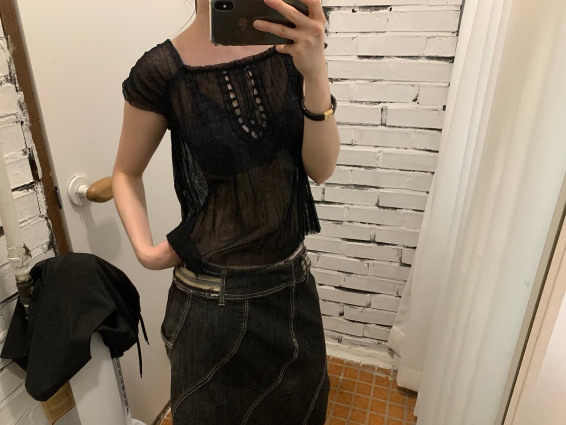 Hiroko bis see-through blouse 상품이미지7