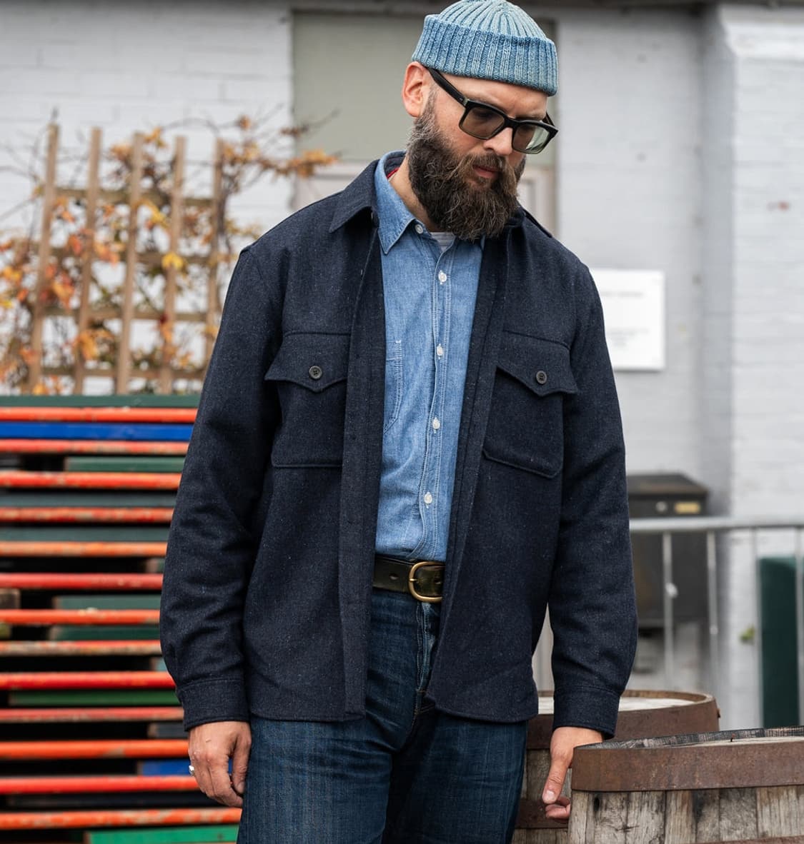 melton 80's CPO wool shirts (105-110) 상품이미지1