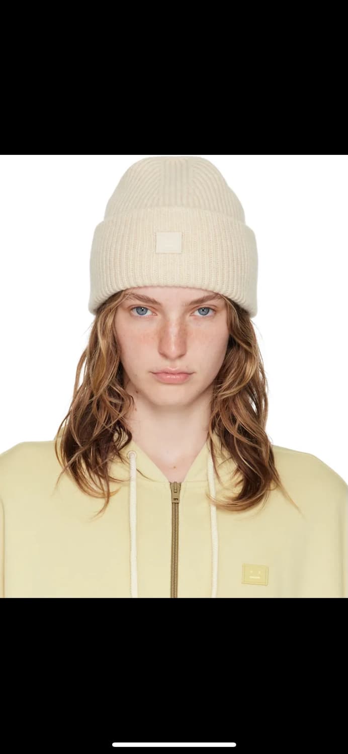 <1회 착용🖤> 아크네스튜디오(AcneStudios) 스몰 페이스 비니 상품이미지8