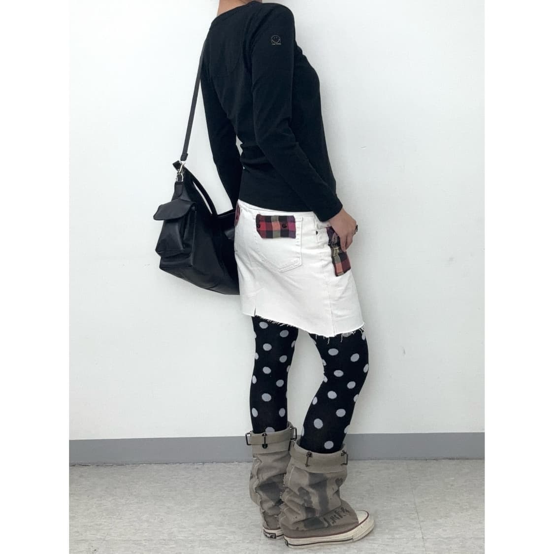 빈티지 LLBEAN y2k 화이트 스커트 상품이미지2