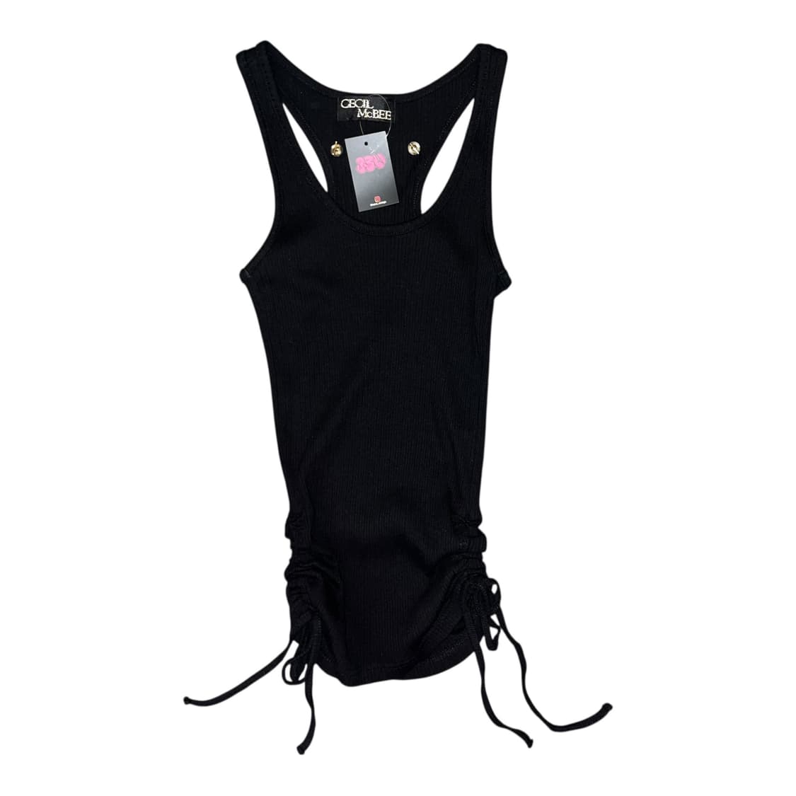 CECIL McBEE 세실맥비 금체인 포인트 셔링 골지나시 갸루y2k 상품이미지1