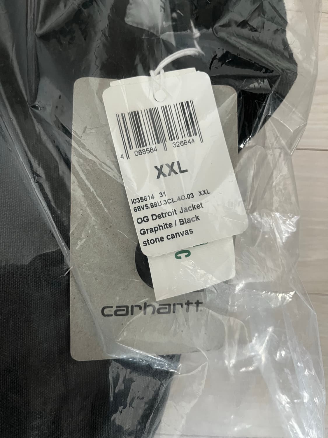 [2XL] 칼하트wip OG 디트로이트 자켓 그래파이트 블랙 새상품 상품이미지4