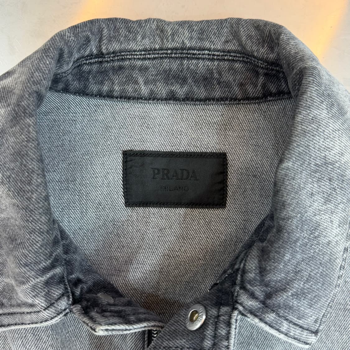 [리오브] 프라다 데님 블루종 자켓 상품이미지4