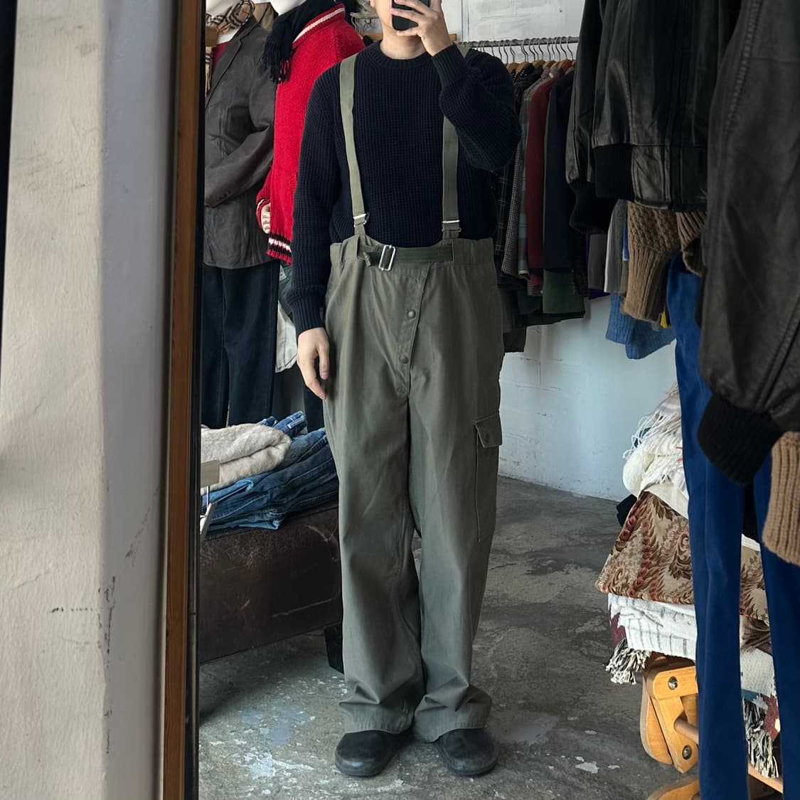 (착용컷) 60's 독일군 모터사이클 팬츠 (남성용) 상품이미지3