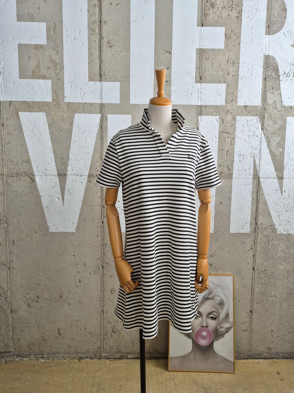 (2024)게스 스트라이프 반팔원피스(TS2 상품이미지4