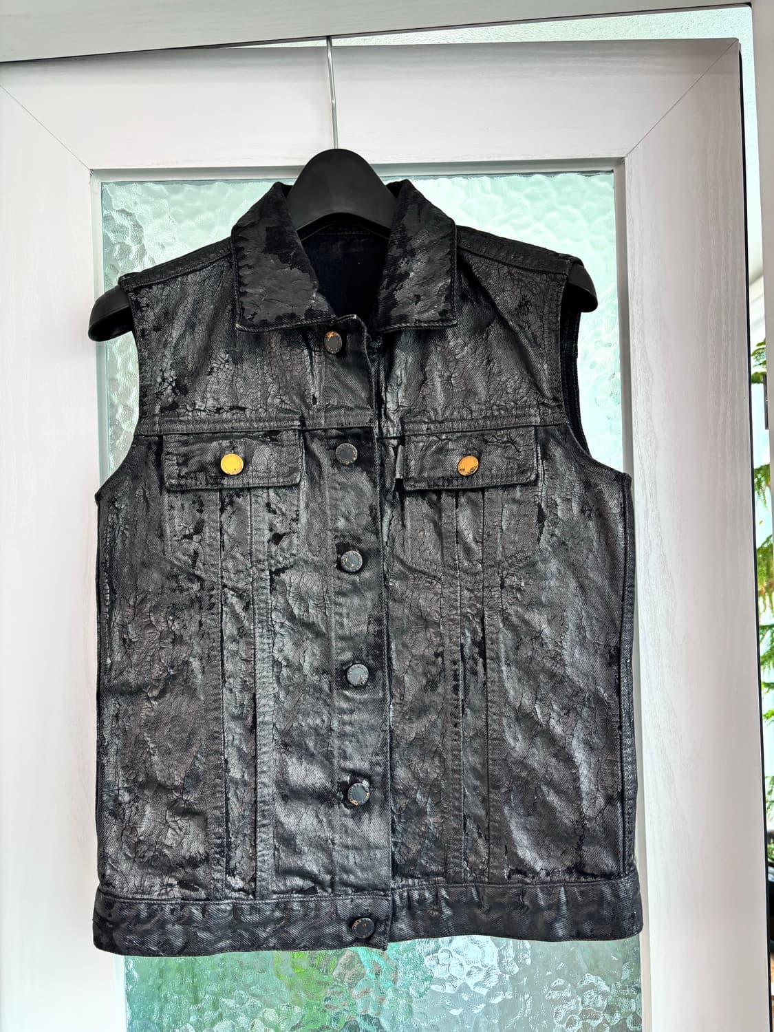 Jil Sander 질샌더 블랙 데님 크랙 베스트 상품이미지2