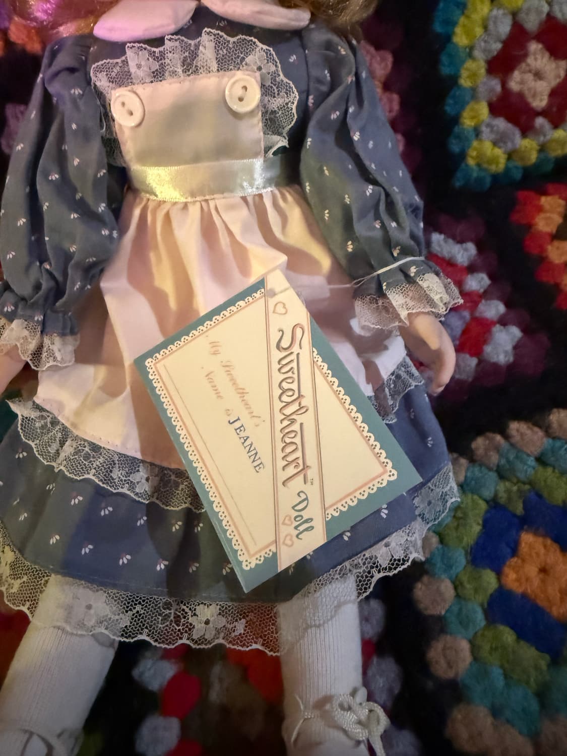 스윗하트 피겨린돌 빈티지 도자기 인형 금발 레이스 상품이미지6