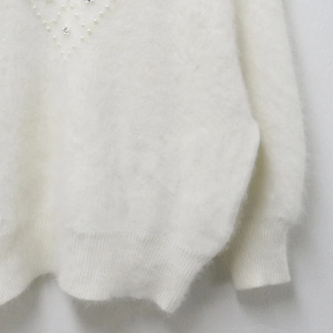 BASHECING 진주 포인트 울  앙고라 혼방 니트 63534 상품이미지4