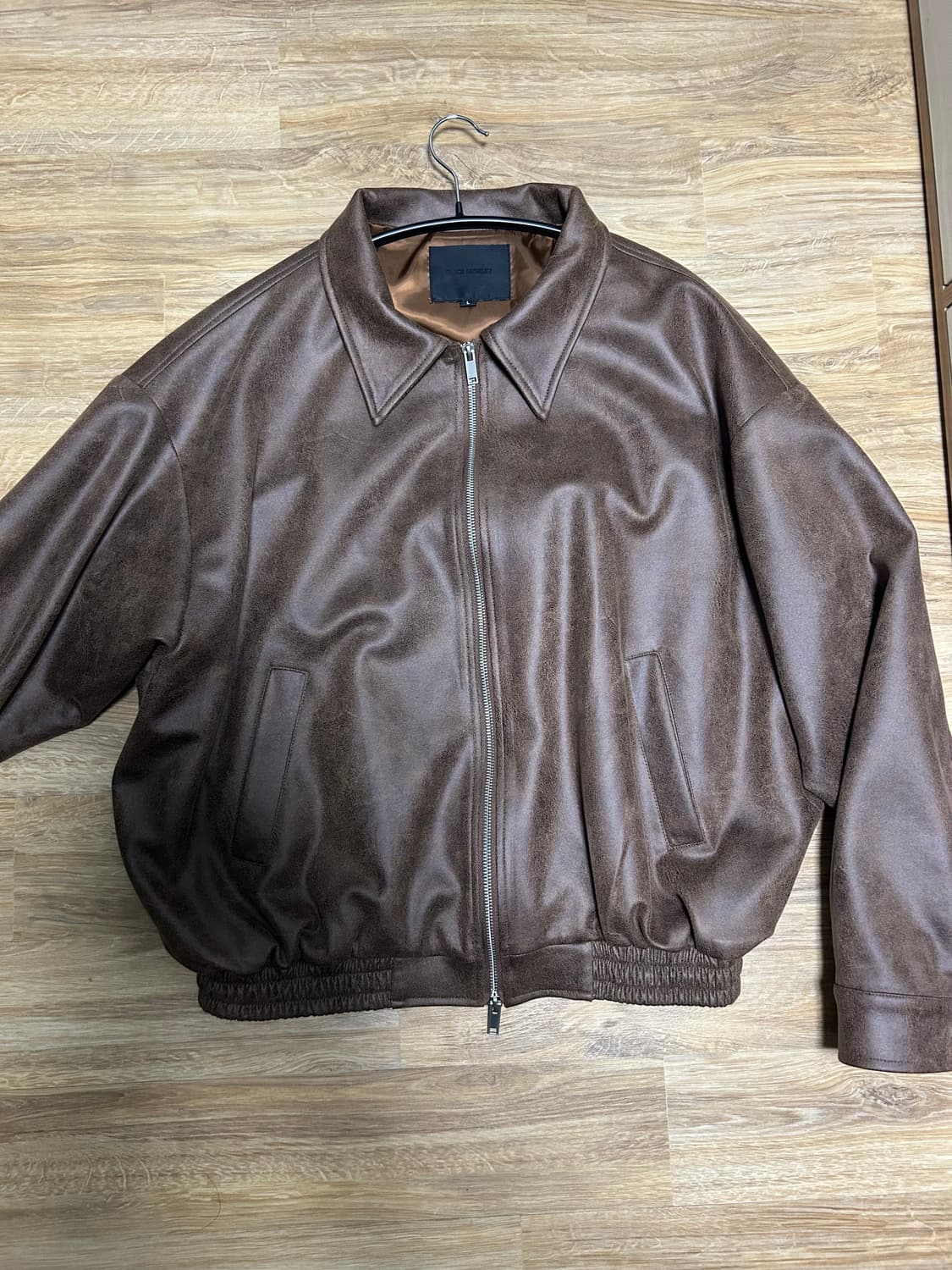 브라운 가죽자켓 판매합니다 상품이미지1