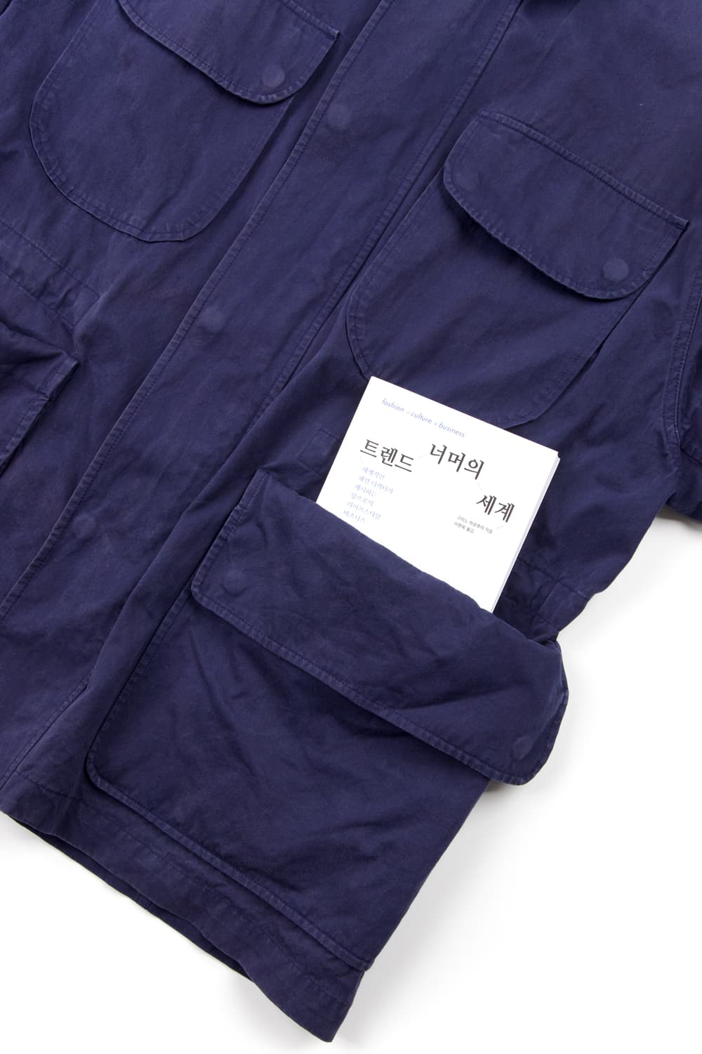 DOCUMENT 이탈리안 테크니컬 코튼 필드 자켓 블루 상품이미지4