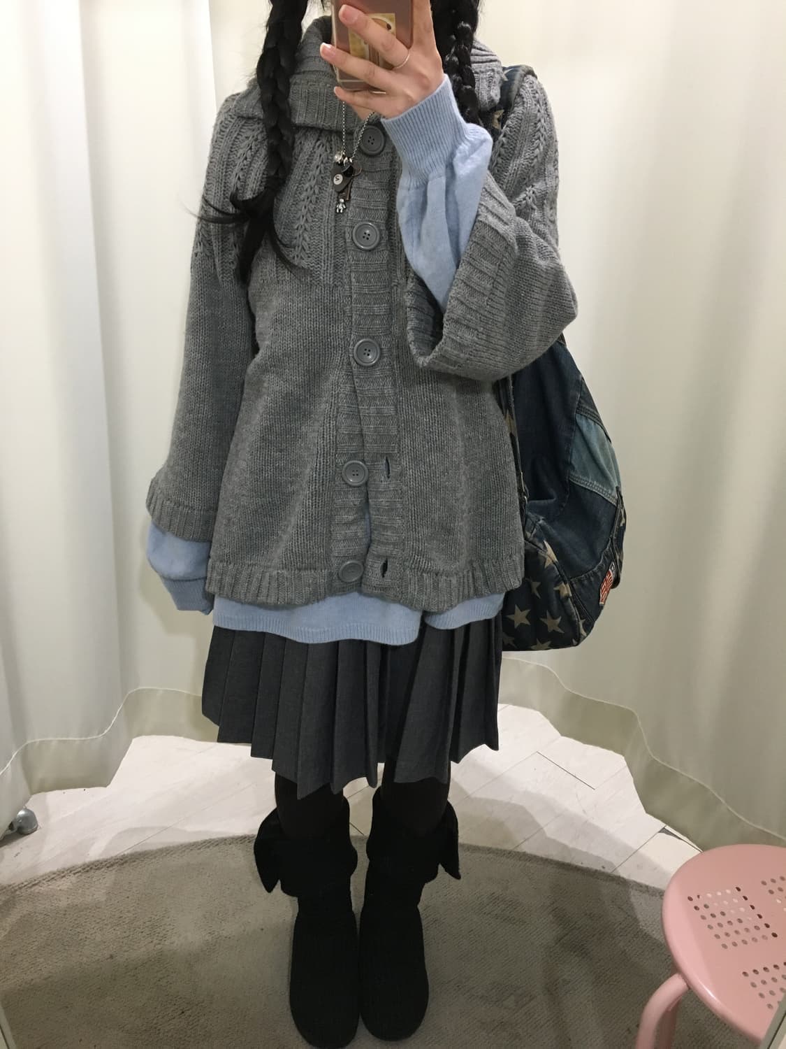 Soft Cable Knit Button Cardigan 상품이미지1