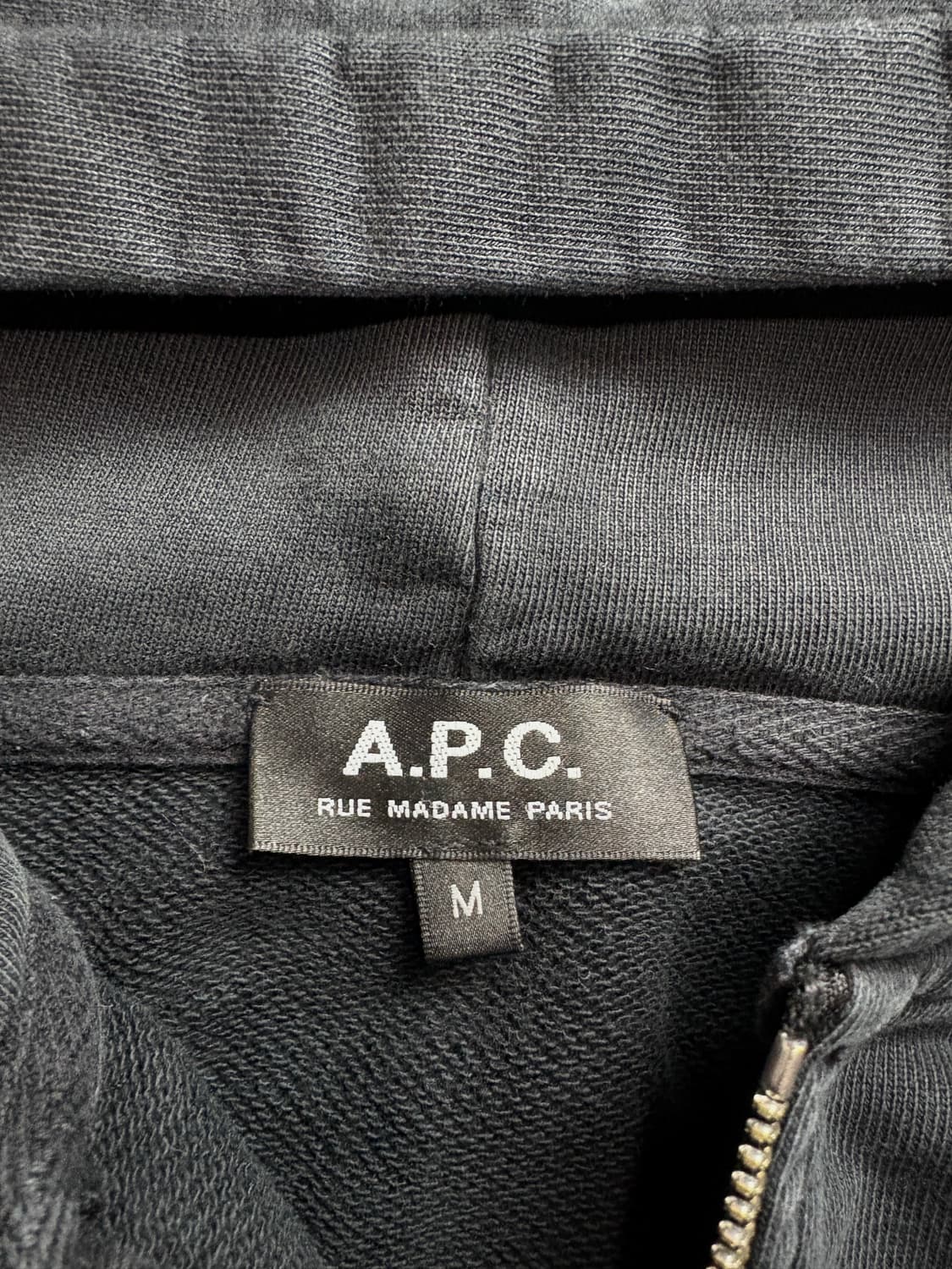 A.P.C 아페쎄 시그니처 로고 미니멀 후드집업 자켓 2196 상품이미지4