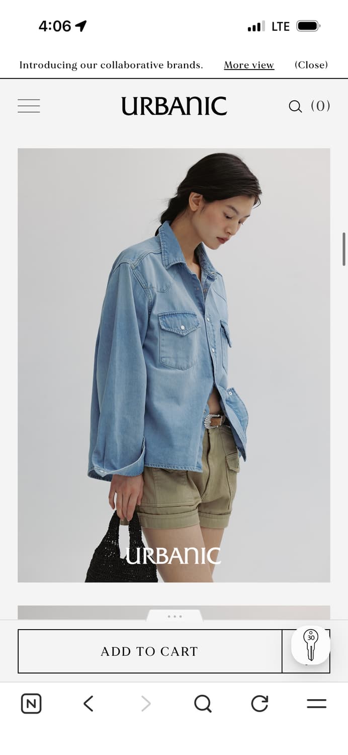 얼바닉30 웨스턴 데님 셔츠 Western Denim Shirt  상품이미지2