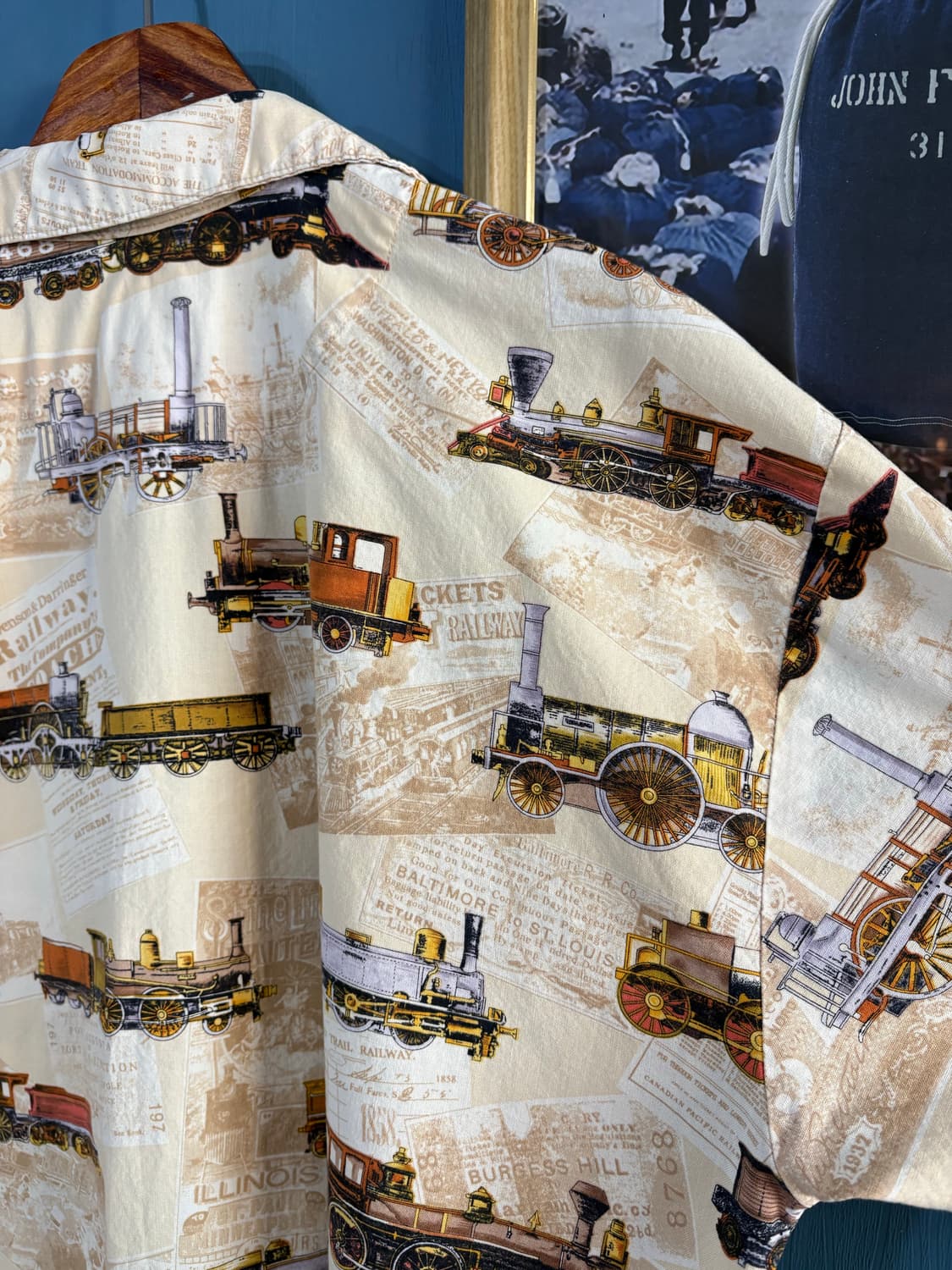 90s Vtg Max Boxxer Railway Shirt.  상품이미지10