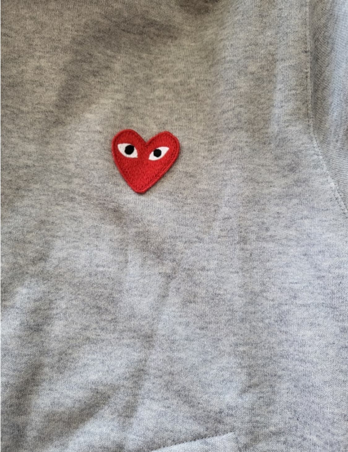 꼼데가르송 후드집업 그레이 L 상품이미지3