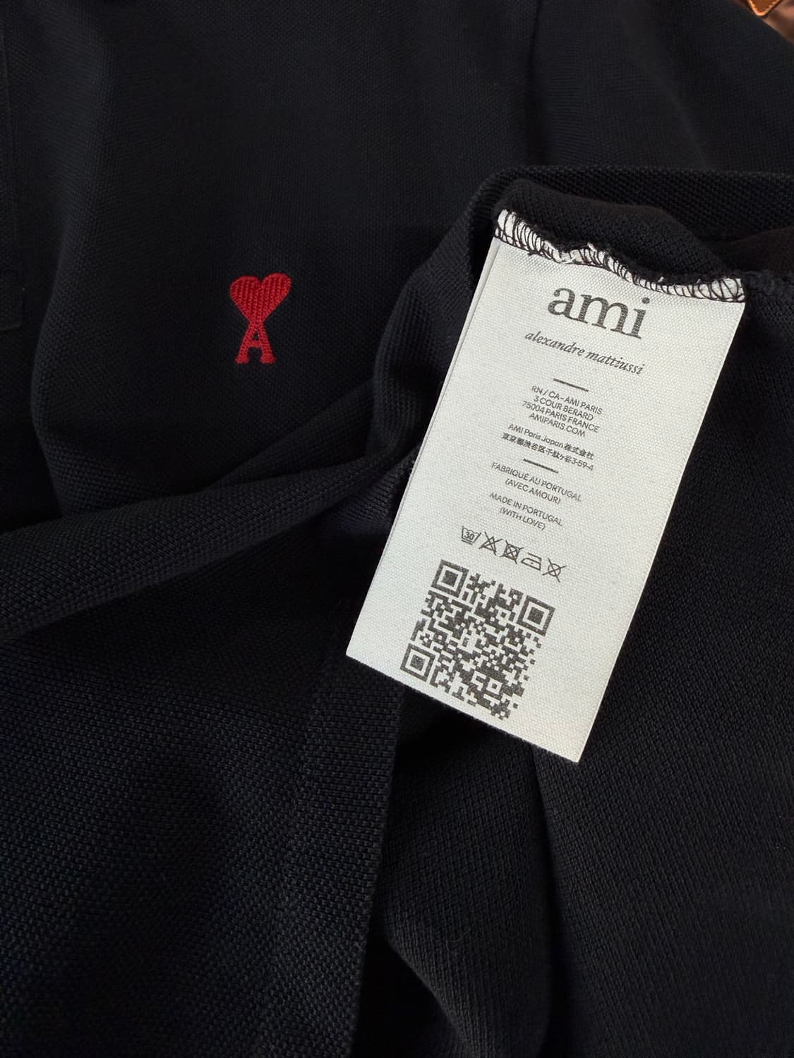 105/ 아미 드 꾀흐 블랙 오가닉 폴로 반팔 상품이미지10